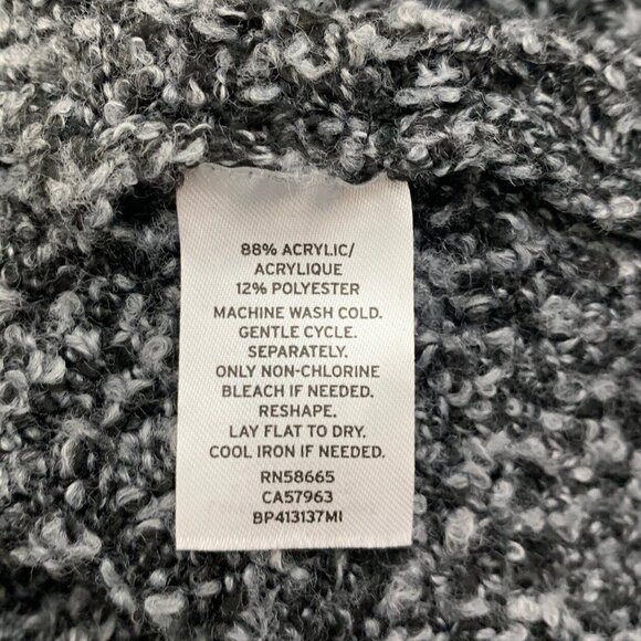 BP Sz XS Sweater Black White Open Front Sweater Pockets Long Sleeve Womens Knits - Picture 5 of 5